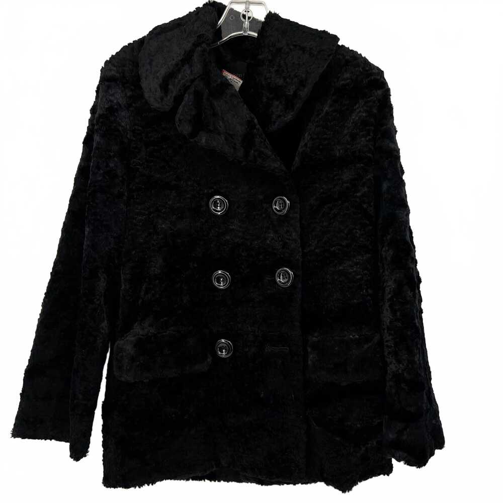 John Carlsile Black Pea Coat | Cotton Blend Regular S Women’s Coat